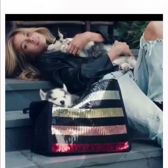 Victoria Secret Sequined Sparkle Tote Bag, NWT - Picture 2 of 8